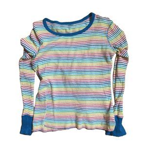 Rainbow Striped Thermal Shirt | Medium